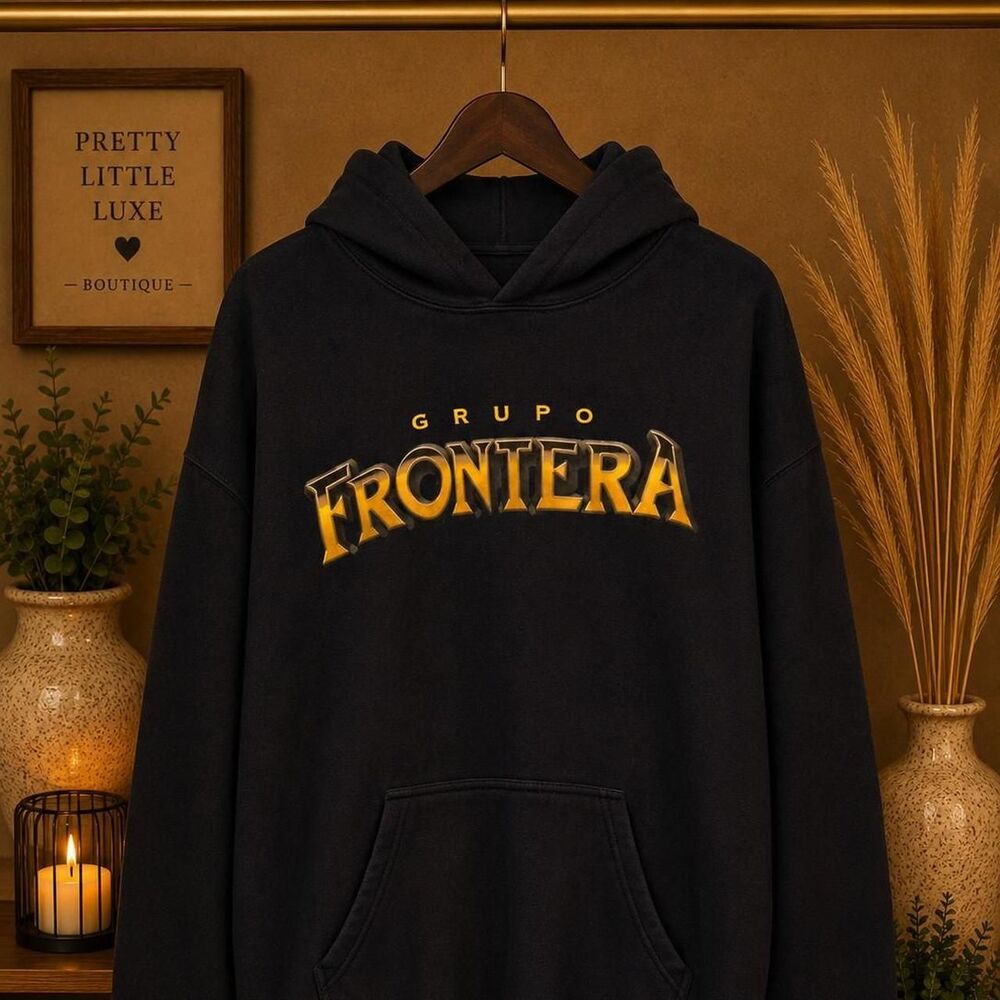 Unbranded Men's Black and Gold Hoodie